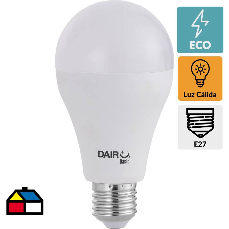 DAIRU - Ampolleta Emergencia E27 7W  470 lm luz cálida