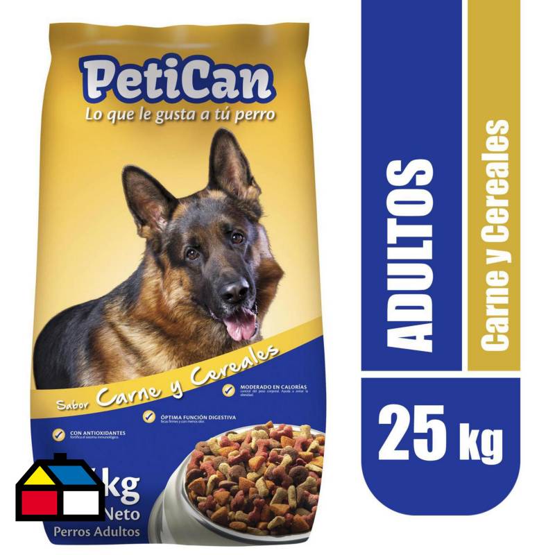 PETICAN - Alimento seco para perro adulto 25 kg carne y cereales