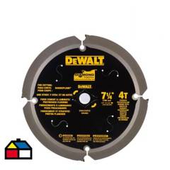 DEWALT - Disco de sierra circular 7 1/4" 4 dientes