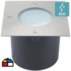 JUST HOME COLLECTION - Foco led exterior piso cuadrado LED 7 W gris