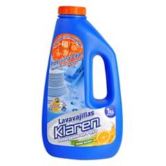 KLAREN - Detergente en polvo para lavavajilla 1 kg botella