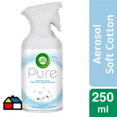 AIRWICK - Aromatizante de ambiente 250 ml spray soft cotton.
