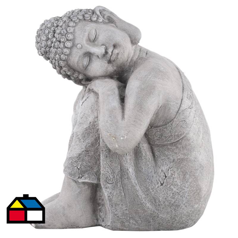 JUST HOME COLLECTION - Buda durmiendo de poliresina 30x40x48 cm