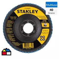 STANLEY - Disco de lija traslapado 4,5"