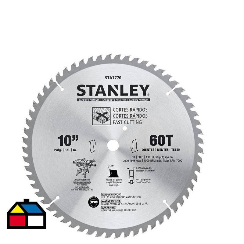 STANLEY - Disco de sierra 10"