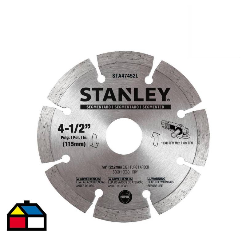STANLEY - Disco diamantado segmentado 4,5"