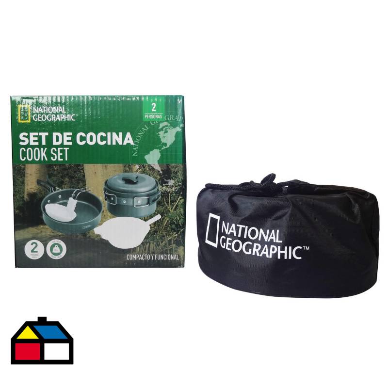 Set de ollas para camping 4 unidades.