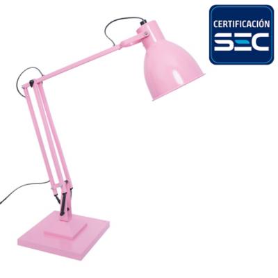 Lámpara de escritorio Bostón rosado 1 l E27 25 W