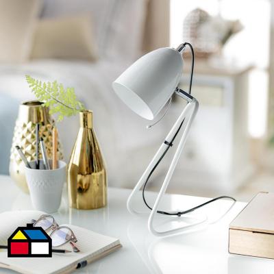 Lámpara de escritorio San diego blanca E14 25 W