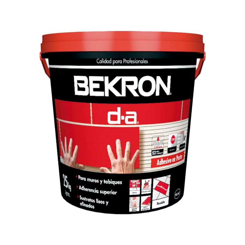BEKRON - Adhesivo porcelanato piso/muro superficie rígida 25 kg