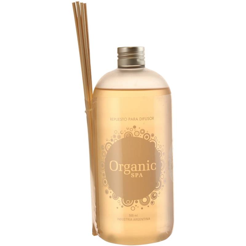 ORGANIC - Repuesto para difusor de aromas coco vainilla 500 ml amarillo