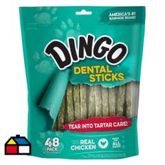 DINGO - Palitos masticables para perros pollo 48 unidades