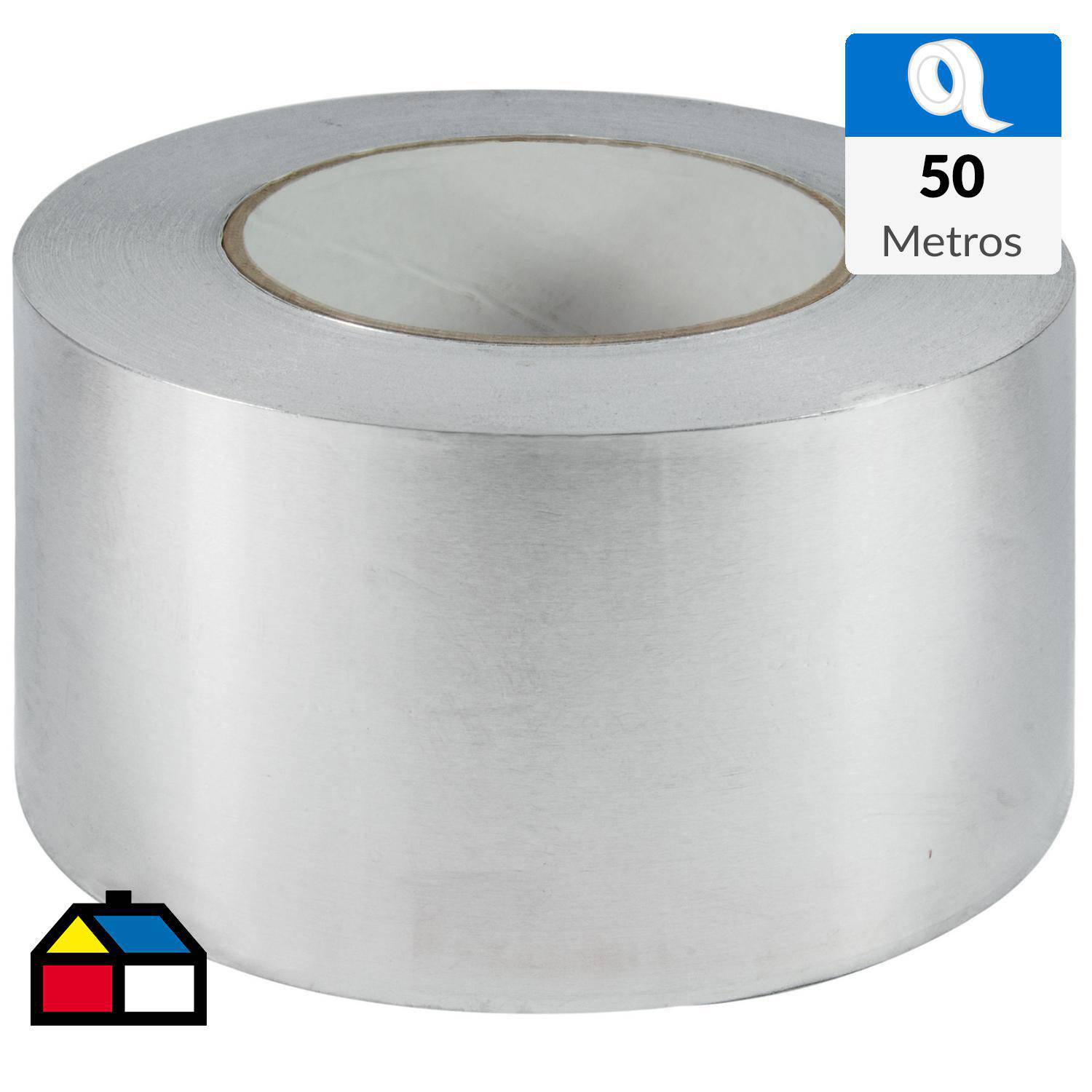 COLLAK Cinta Aluminio Adhesiva 50m x 75mm