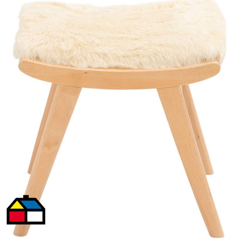 JUST HOME COLLECTION - Pouf 40x42x42 cm beige