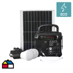 PARKSOLAR - Kit energía solar radio y ampolleta