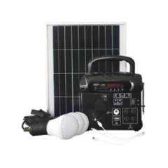 PARKSOLAR - Kit energía solar radio y ampolleta.