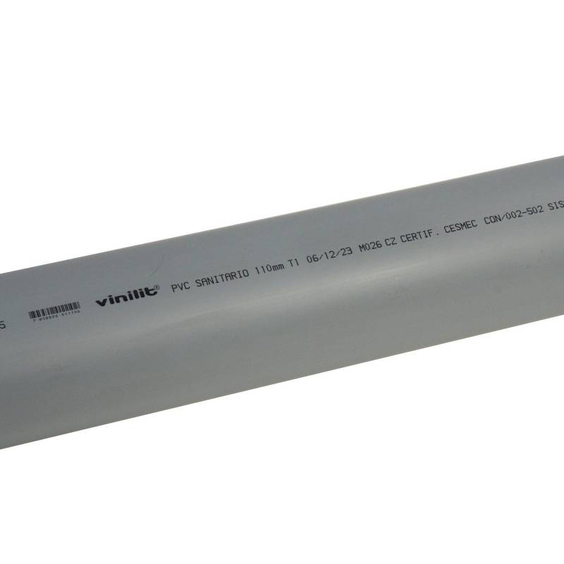 Tubo PVC celeste junta para pegar Ø 110 x 6 m PLASTIFIERRO Standard