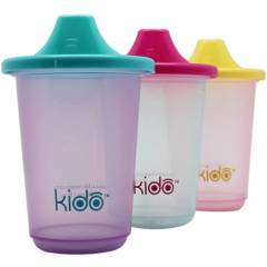 KIDO - Set de vasos reutilizables 3 unidades
