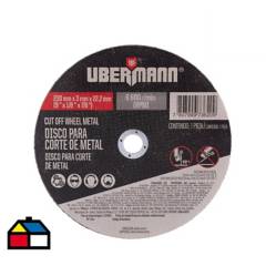 UBERMANN - Disco corte metal 9x1/8"