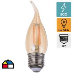 DAIRU - Ampolleta LED filamentos E27 4W luz cálida