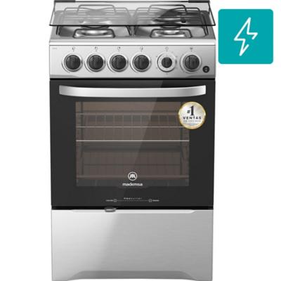 Cocina A Gas 4 Quemadores 66 Litros Gris Sodimac Cl