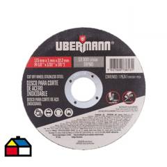UBERMANN - Disco corte acero inoxidable 9"x1/16"