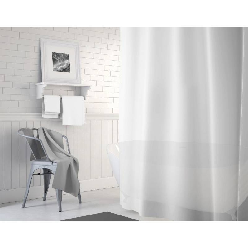PALERMO - Forro para cortina baño PVC translúcida 180x180 cm