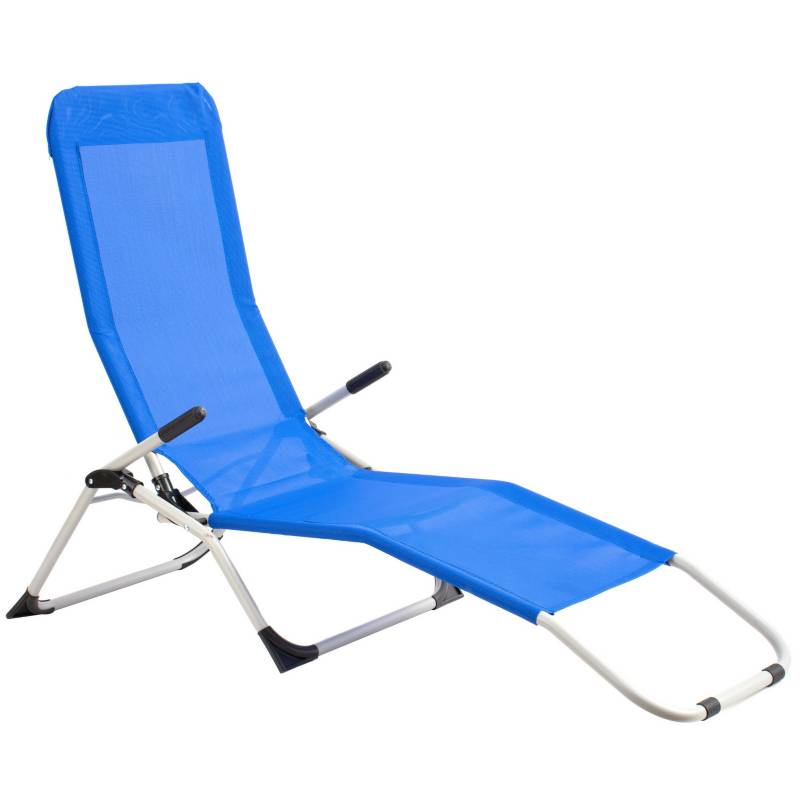 JUST HOME COLLECTION - Reposera plegable relax azul.