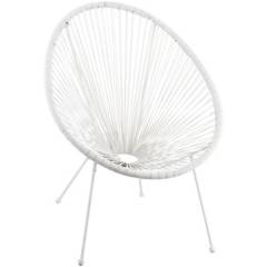 JUST HOME COLLECTION - Silla Cozumel Blanca Blanca.