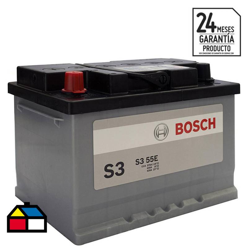 BOSCH - Batería de auto 55 A positivo izquierdo 390 CCA