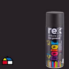 REX - Pintura spray general 400 ml negro mate