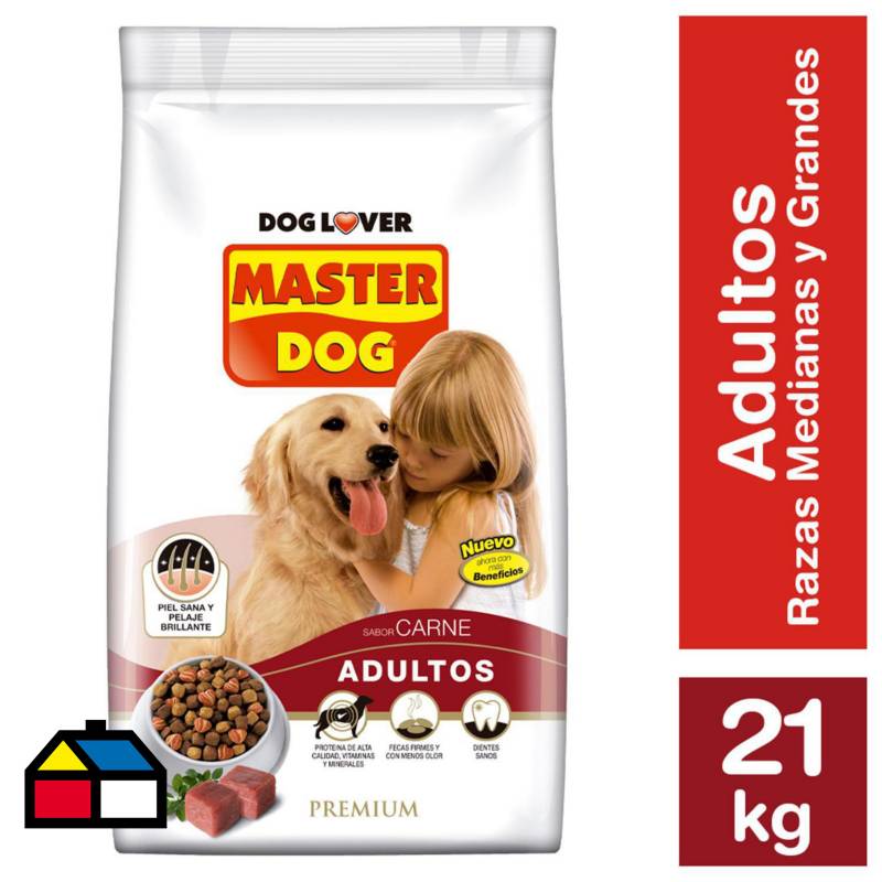 MASTER DOG - Alimento seco para perro adulto Carne 21 kg