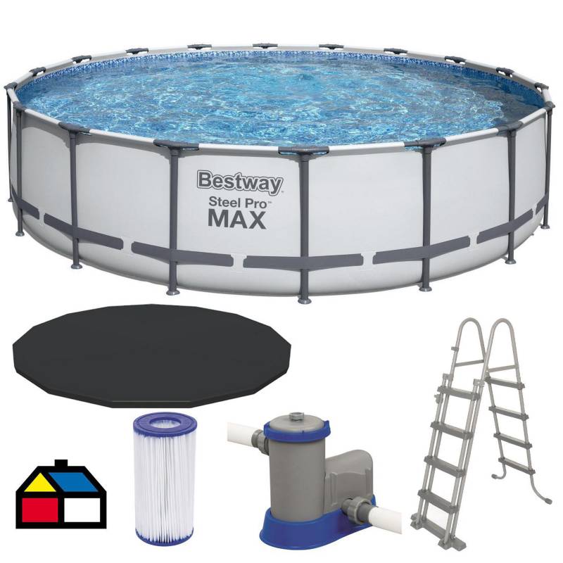 BESTWAY - Combo piscina estructural 549x122 cm + bomba 1500 gl