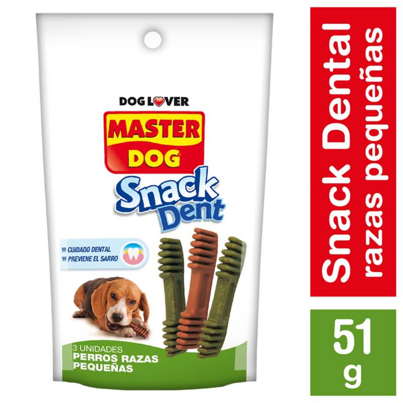 MASTER DOG - Treats dental para perro razas pequeñas 96 gr