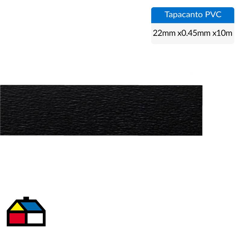 DVP - Tapacanto PVC Negro encolado 22x0,45 mm 10 m