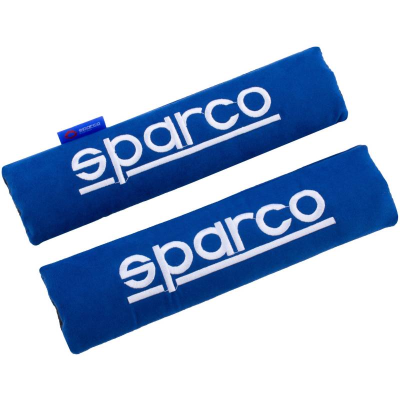 SPARCO - Cubre cinturón de seguridad azul