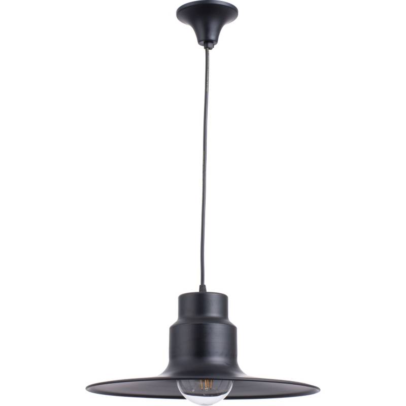 LAMPARAS MANQUEHUE - Lámpara de colgar Metal Plato Negro.