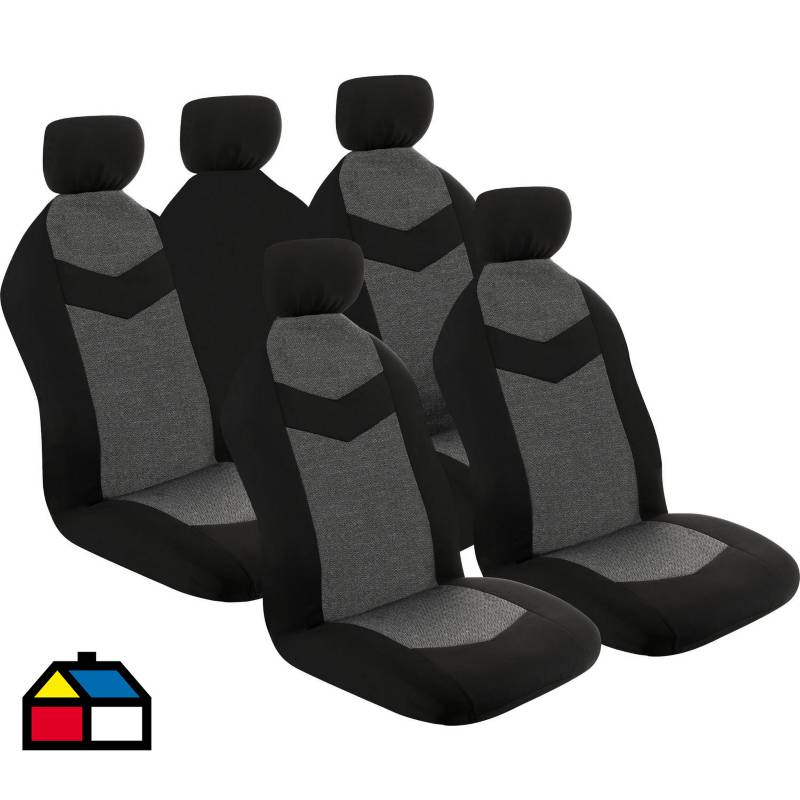 AUTOSTYLE - Cubre asiento tela negro