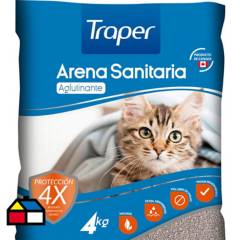 TRAPER - Arena sanitaria para gatos 4 kilos