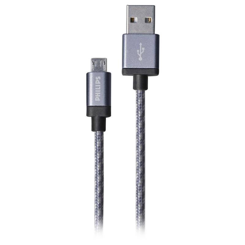 PHILIPS - Cable micro USB 1.2m negro