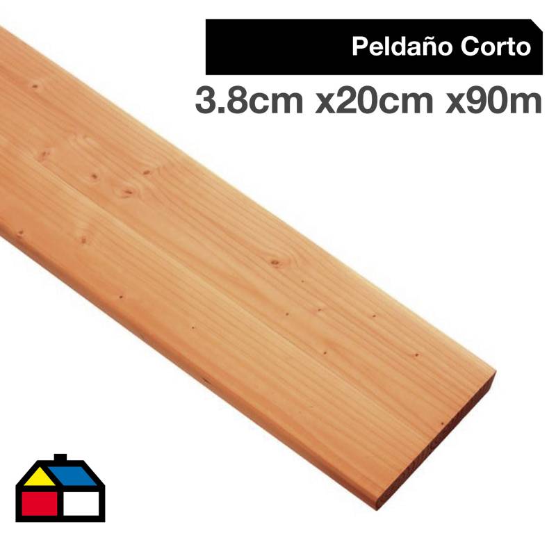 TEMSA - Peldaño Corto Pino Oregón 90x20x3,8 cm