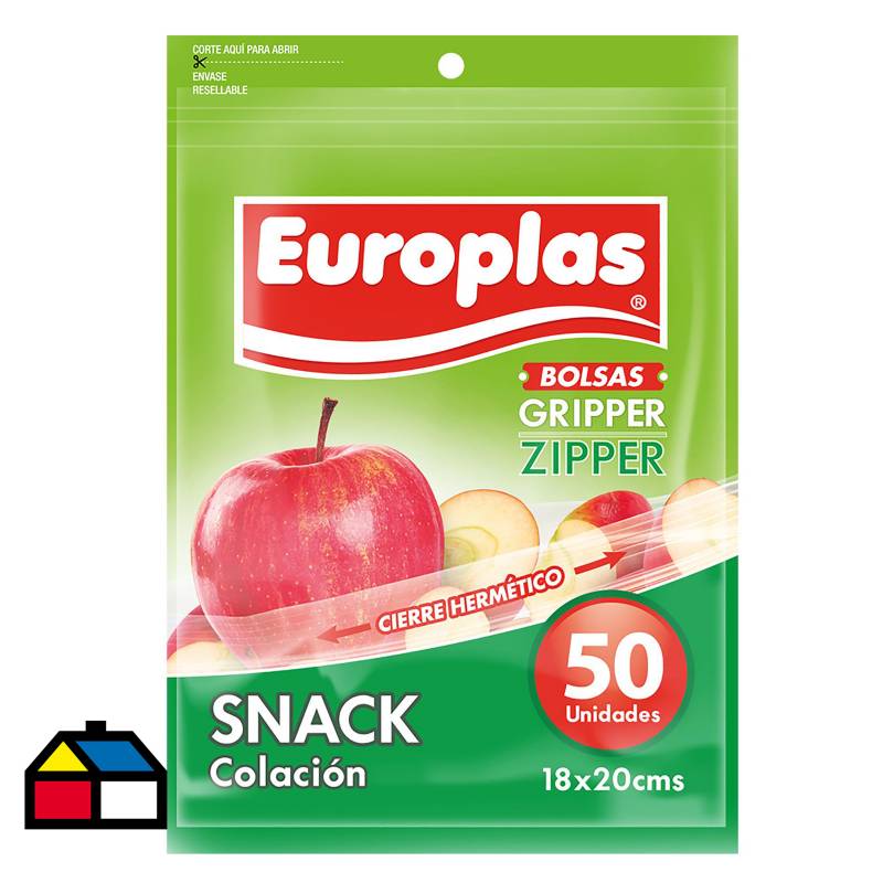 EUROPLAS - Bolsa hermetica europlas colación 50 unidades