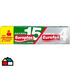 EUROPLAS - Pack Film PVC 15 m + 4 m aluminio.
