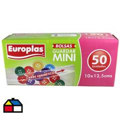 EUROPLAS - Bolsa hermetica europlas mini 50 unidades.