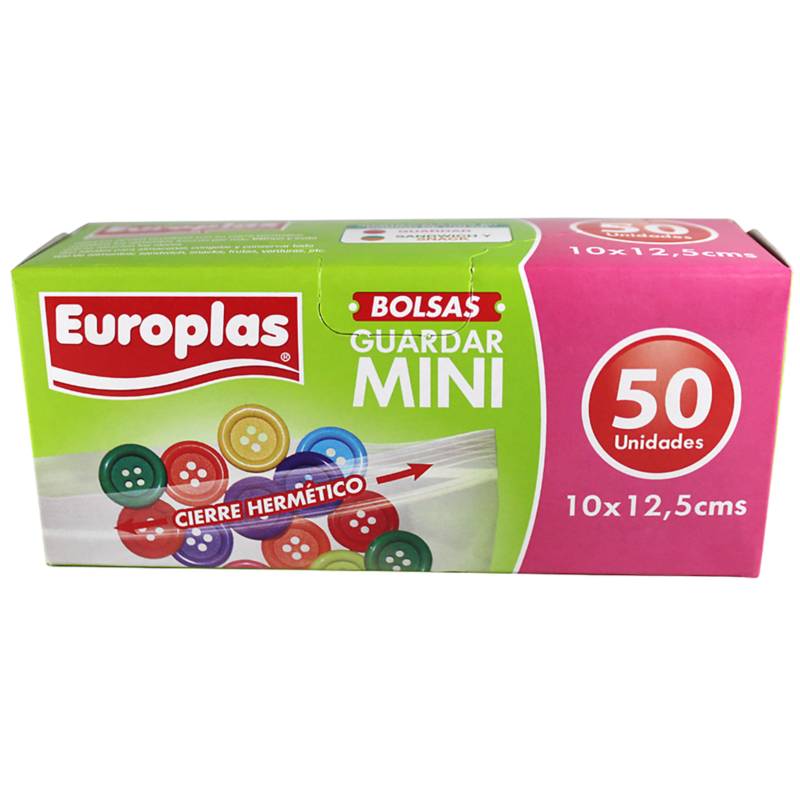 EUROPLAS - Bolsa hermetica europlas mini 50 unidades