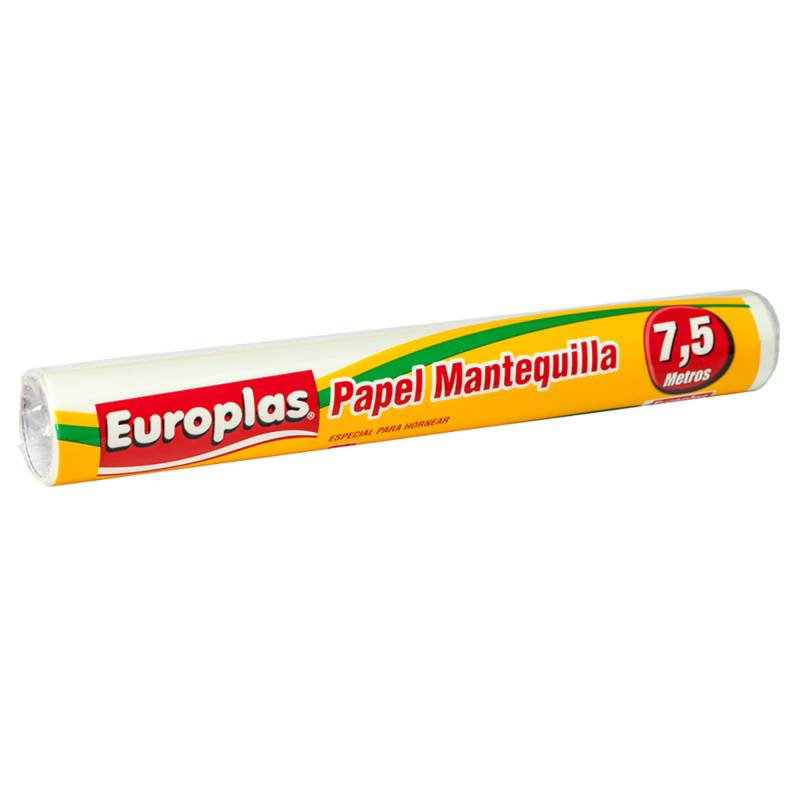 EUROPLAS - Papel mantequilla europlas 7,5 m