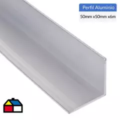 SUPERFIL - Ángulo Aluminio 50x50x3 mm Natural   6 m