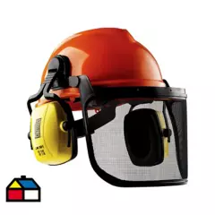 STEELPRO - Kit casco evo motoserrista visor de malla y fonos incluido