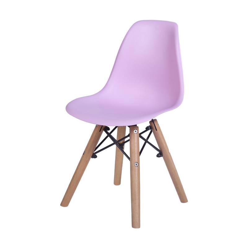 WHITE MARKET - Set de 2 sillas kids rosado 36x30x32 cm