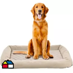 PETIZOOS - Colchón para mascotas 105x70 cm beige